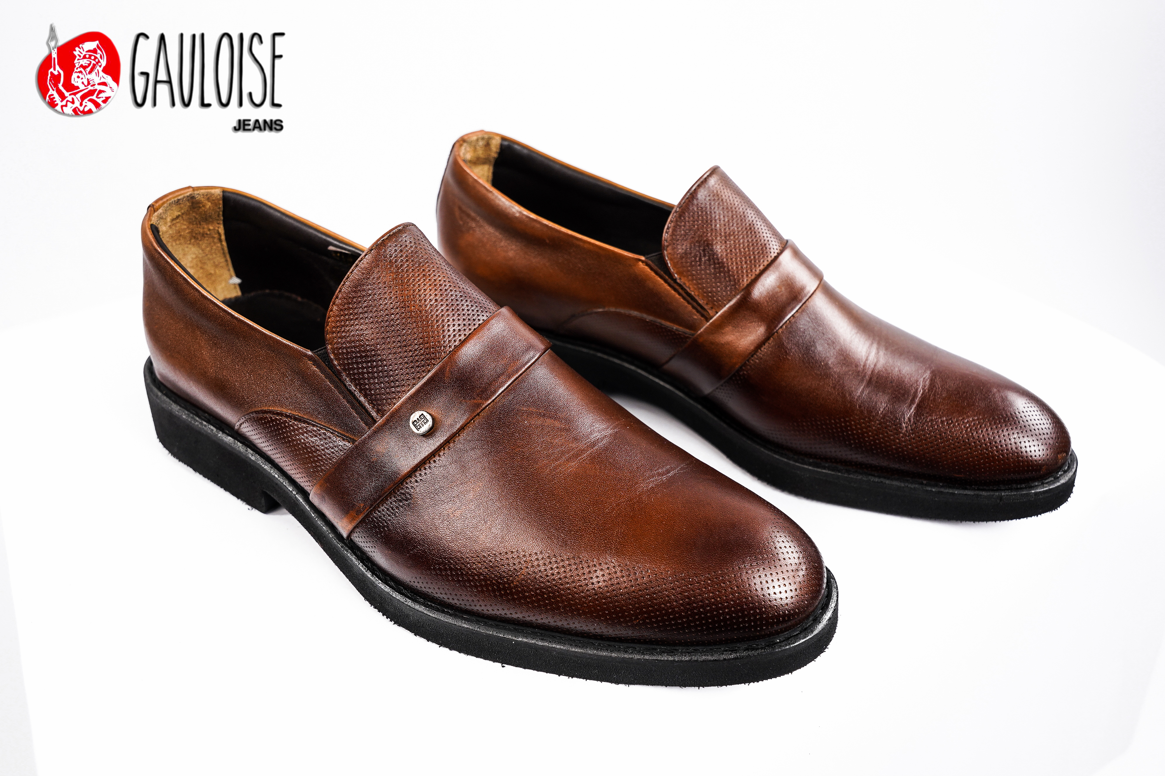 18105-Camel-1 Chaussures en cuir Gauloise Classic