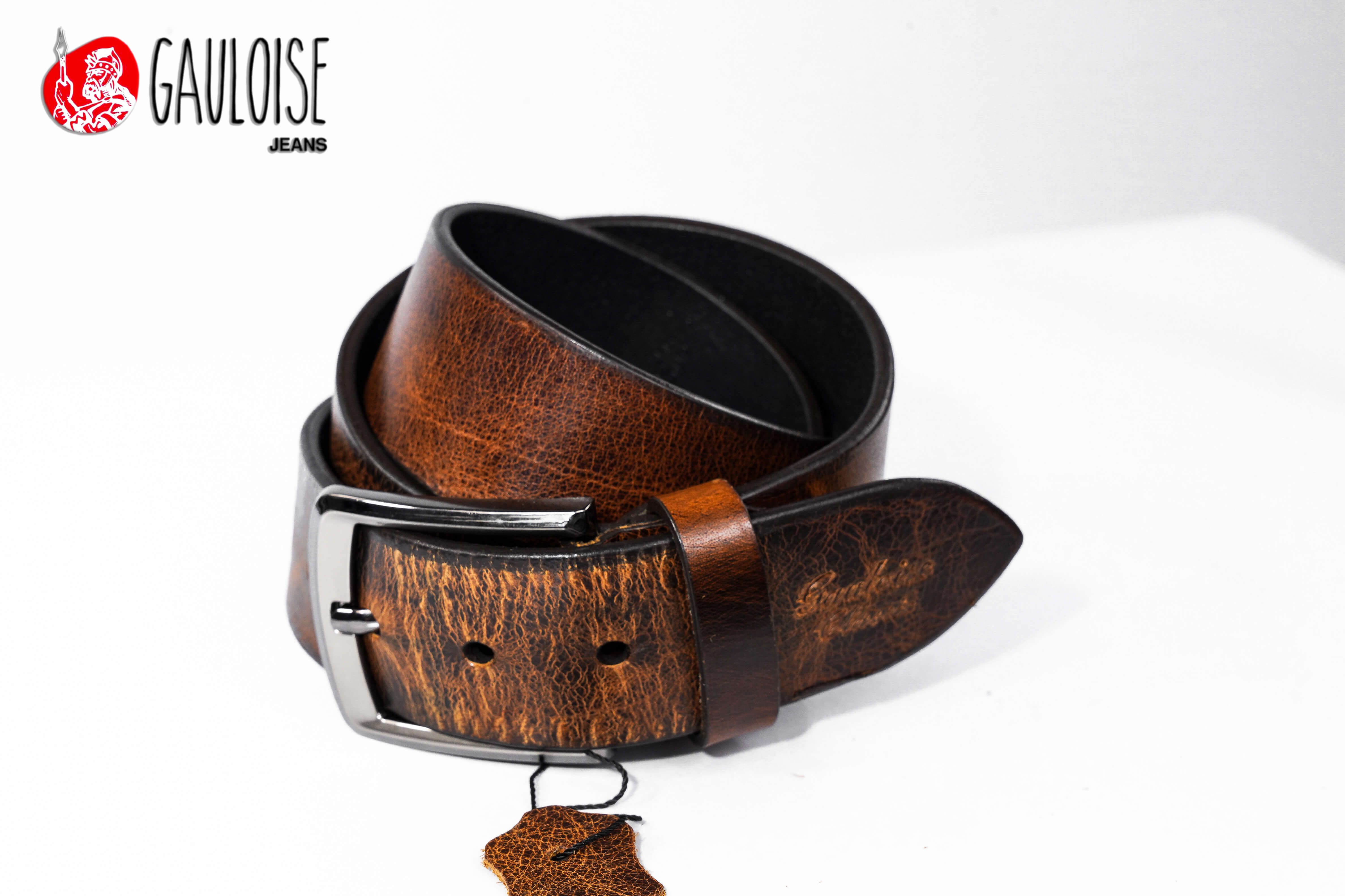C004B-Boucle-ardillon-Maco-Marbre Ceintures en cuir Gauloise Classic